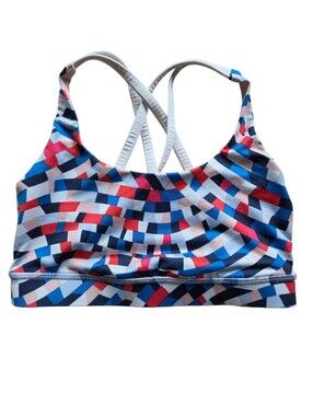 Lululemon Energy Bra Capoeira Multi / White